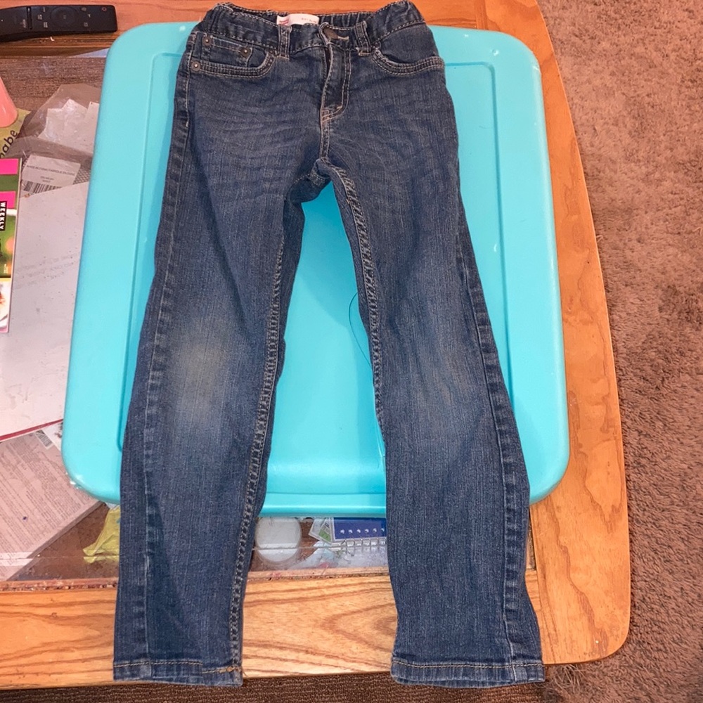 Levi straight leg jeans with side adjusting waist size 7 regular - Picture 1 of 10